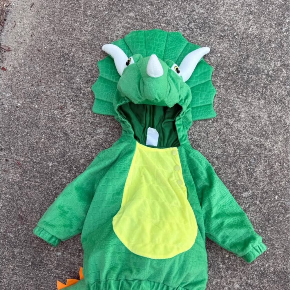 Target Green and Yellow Plush Dinosaur Costume Halloween